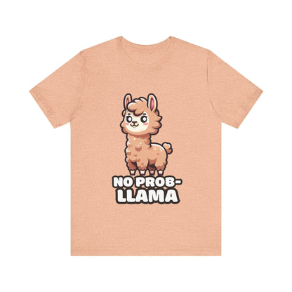 No Prob-llama - Llama T-shirt Heather Peach / S