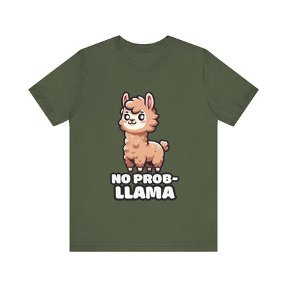 No Prob-llama - Llama T-shirt Military Green / S