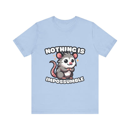 Nothing is Impossumble - Possum T-shirt Baby Blue / S