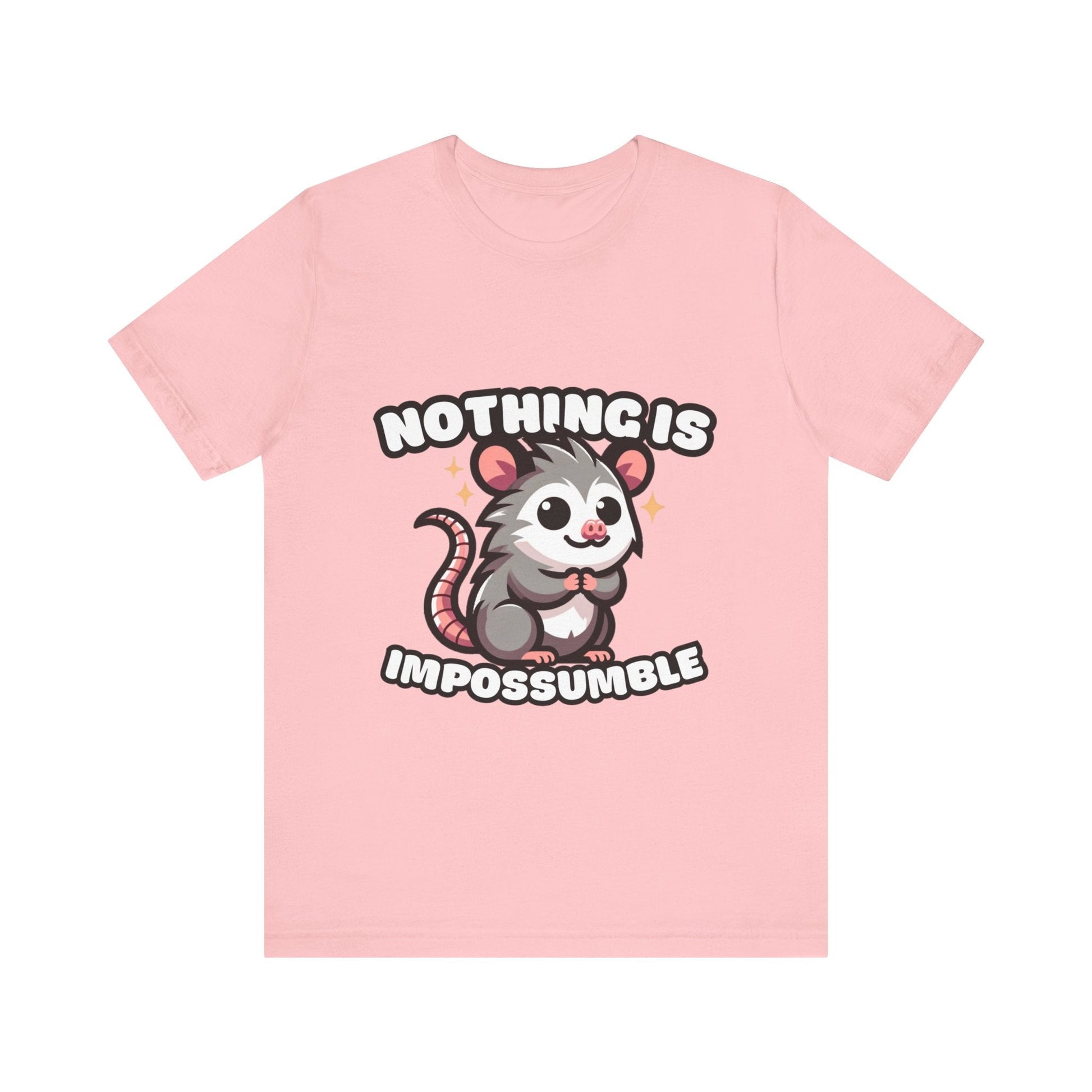 Nothing is Impossumble - Possum T-shirt Pink / S