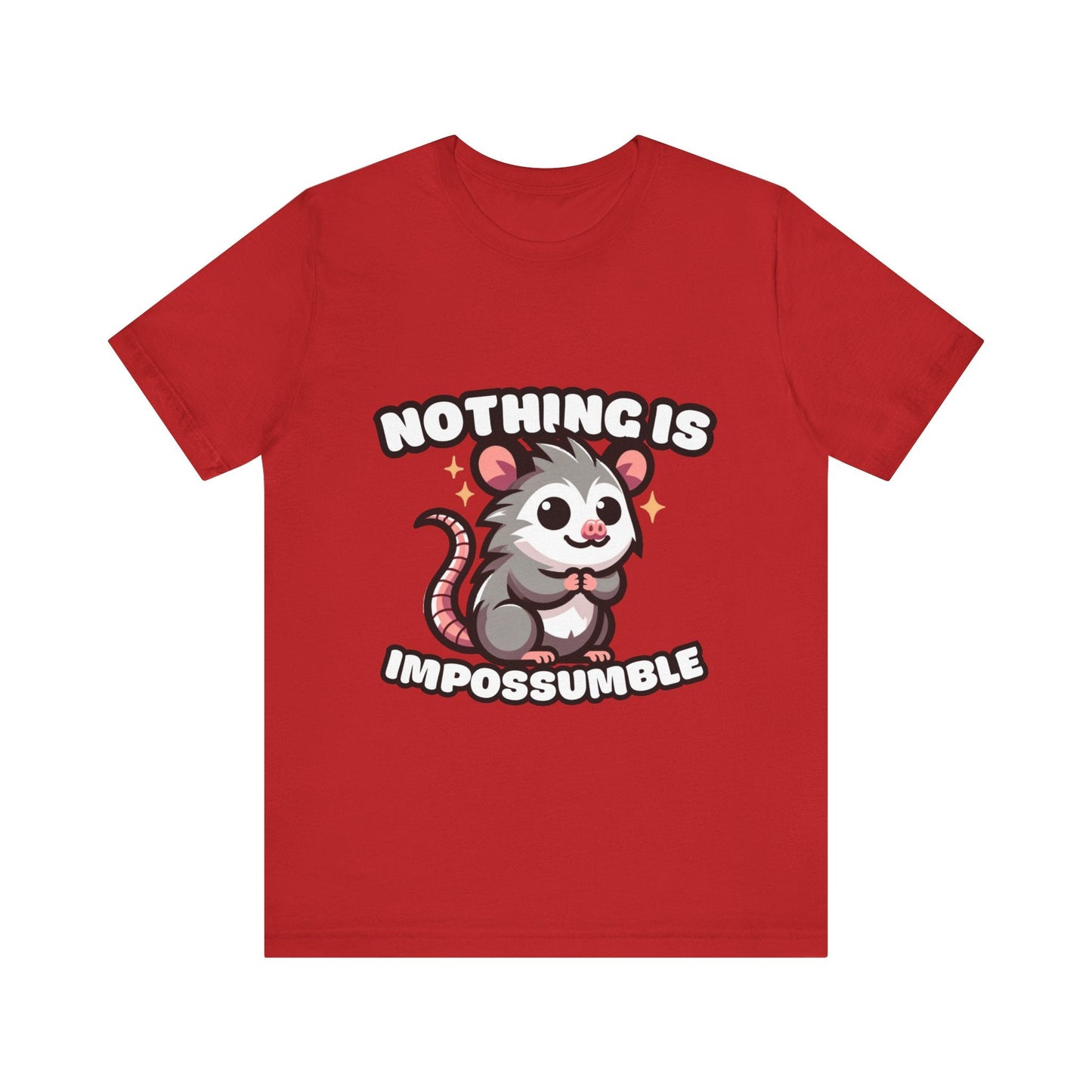 Nothing is Impossumble - Possum T-shirt Red / S