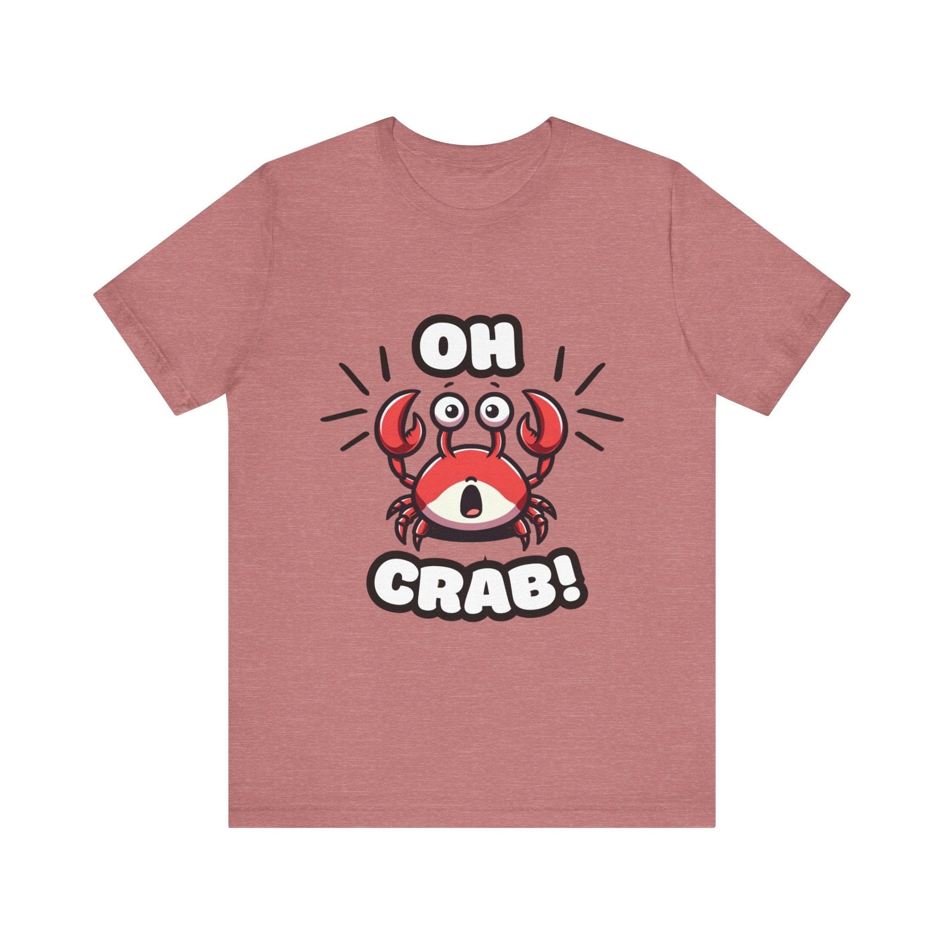 Oh Crab! - Crab T-shirt Heather Mauve / S