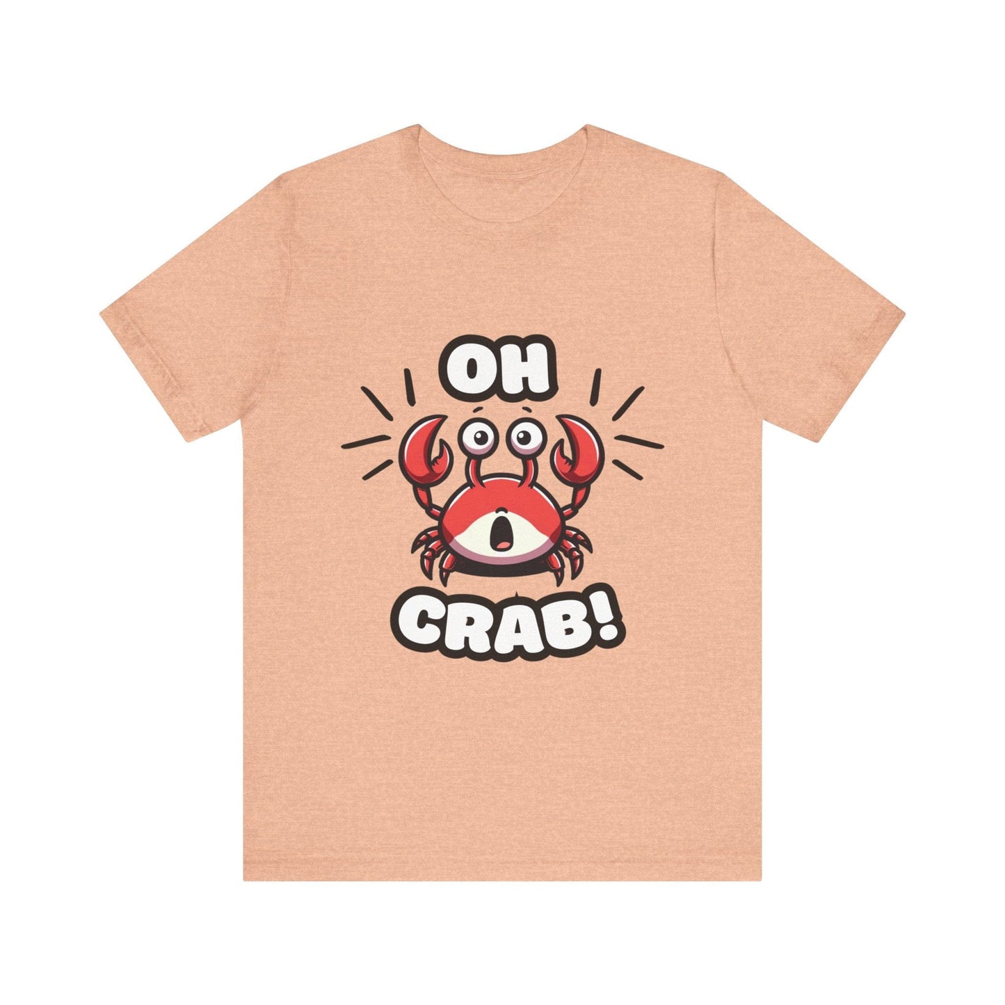 Oh Crab! - Crab T-shirt Heather Peach / S