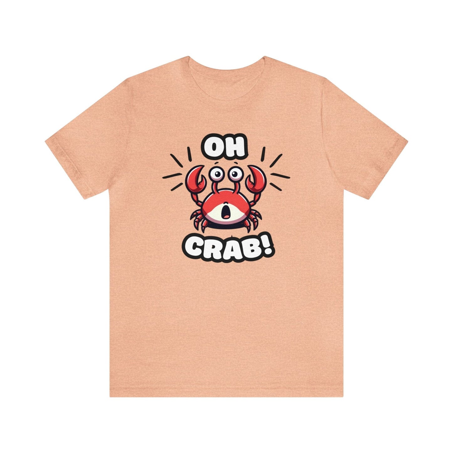 Oh Crab! - Crab T-shirt Peach / S