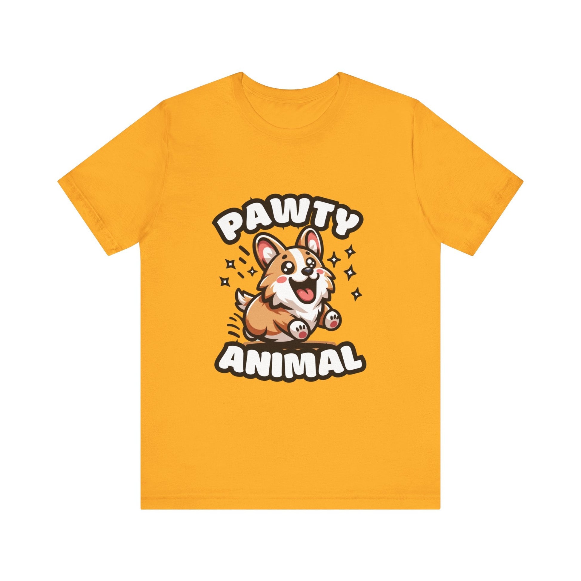 Pawty Animal - Corgi T-shirt Gold / S