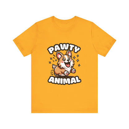 Pawty Animal - Corgi T-shirt Gold / S