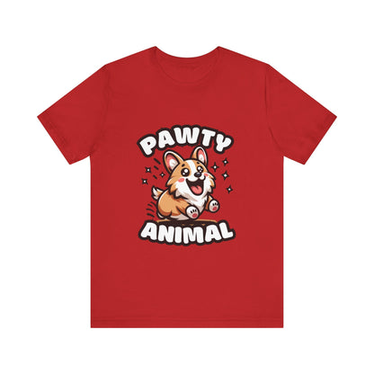 Pawty Animal - Corgi T-shirt Red / S