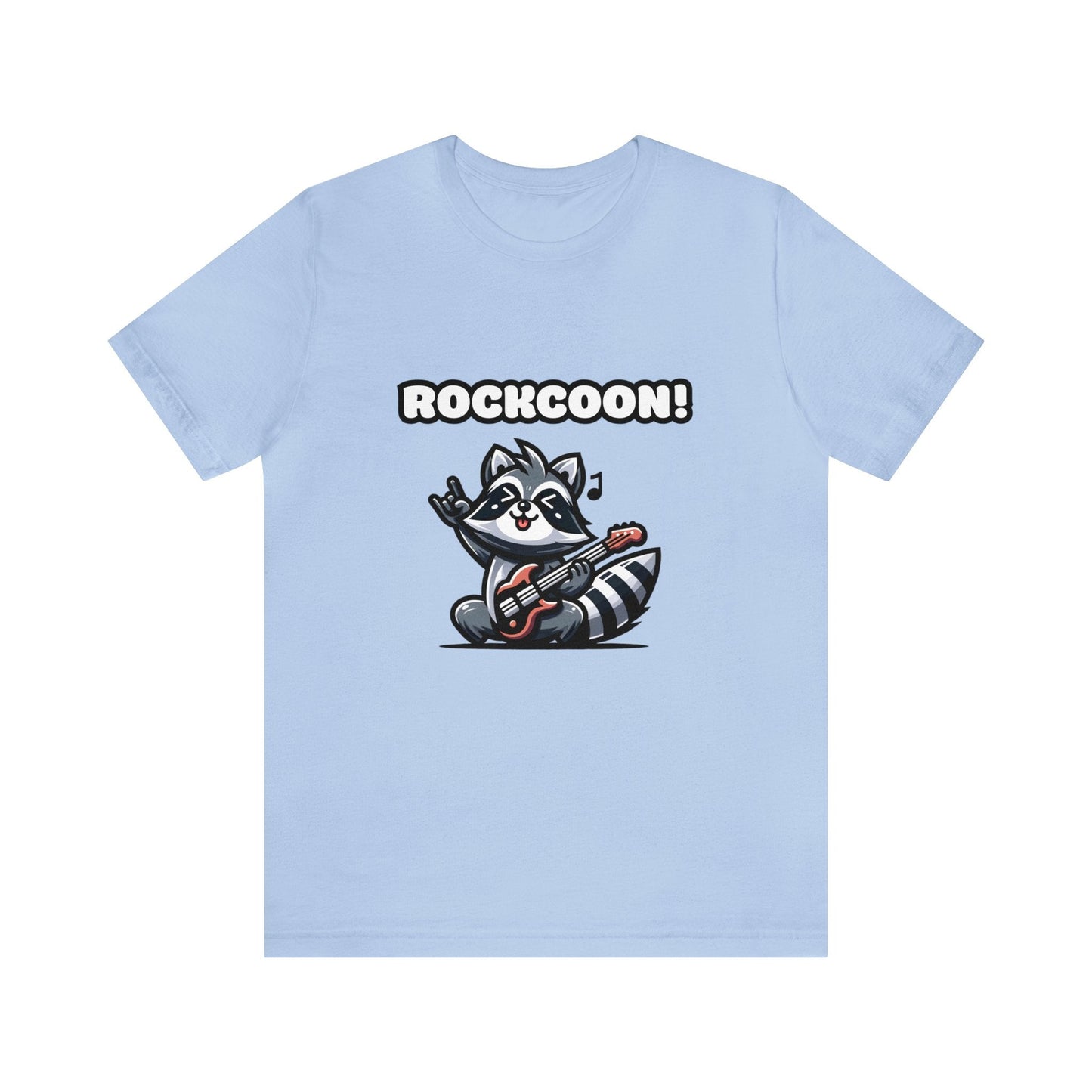 Rockcoon - Raccoon T-shirt Baby Blue / S