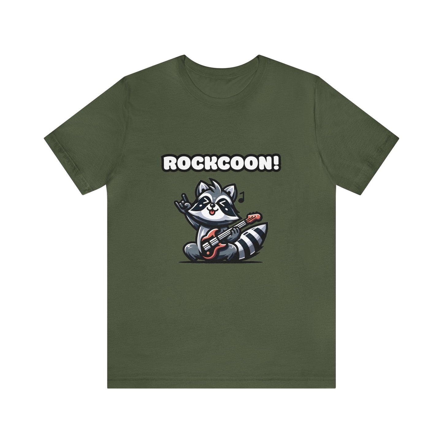 Rockcoon - Raccoon T-shirt Military Green / XS