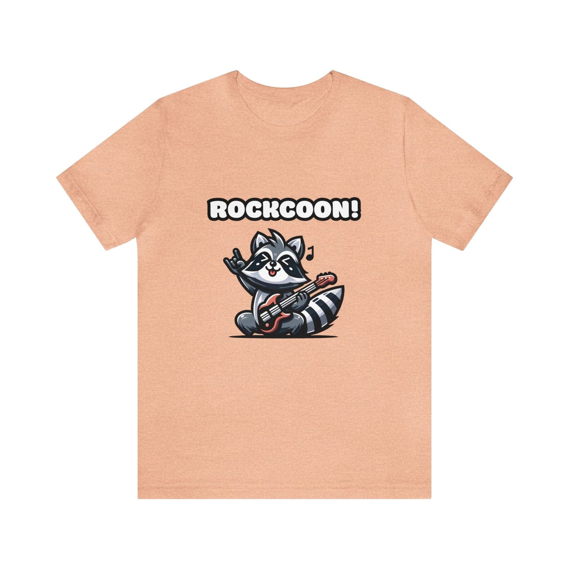 Rockcoon - Raccoon T-shirt Peach / S