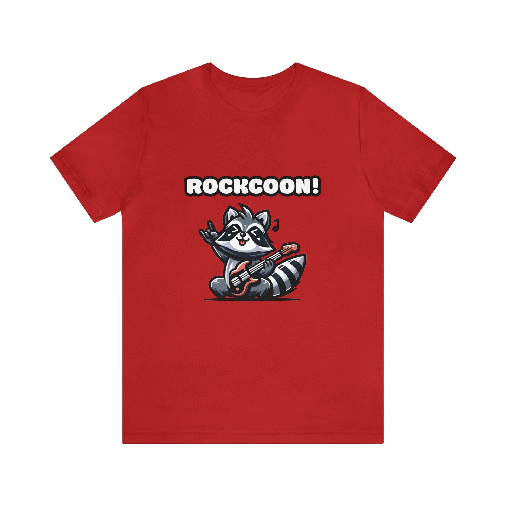 Rockcoon - Raccoon T-shirt Red / XS