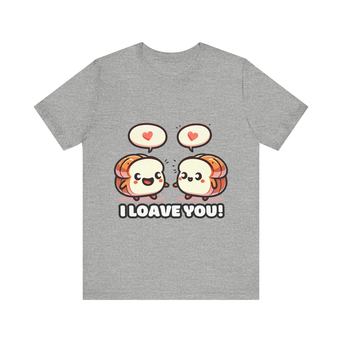 Say I loave you - Two bread T-shirts Athletic Heather / S