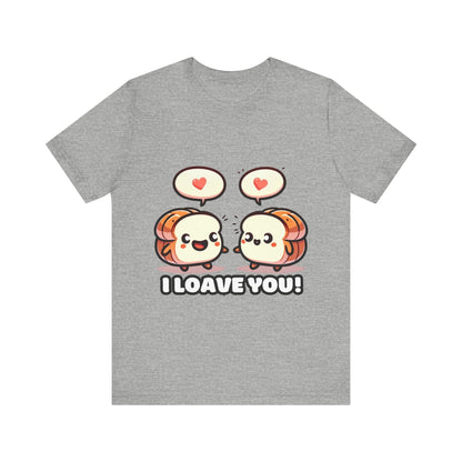 Say I loave you - Two bread T-shirts Athletic Heather / S