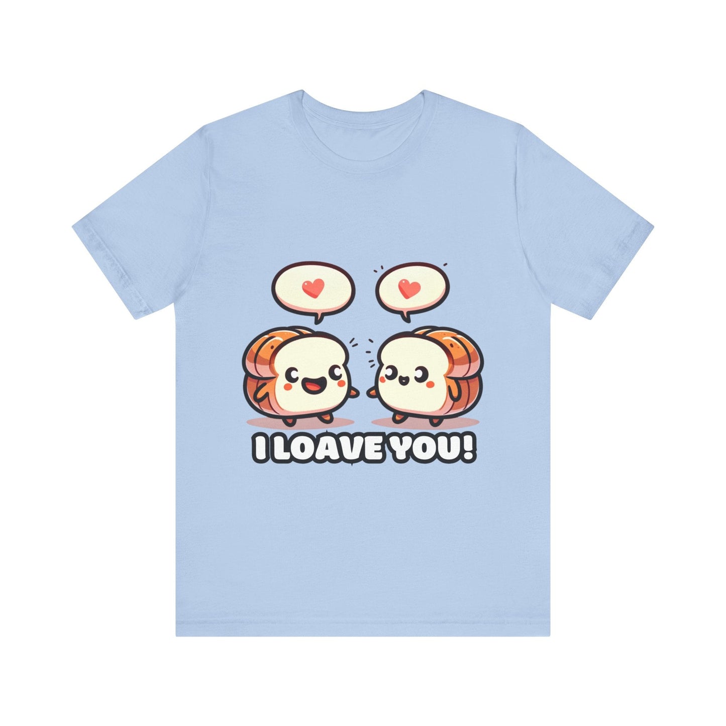 Say I loave you - Two bread T-shirts Baby Blue / S