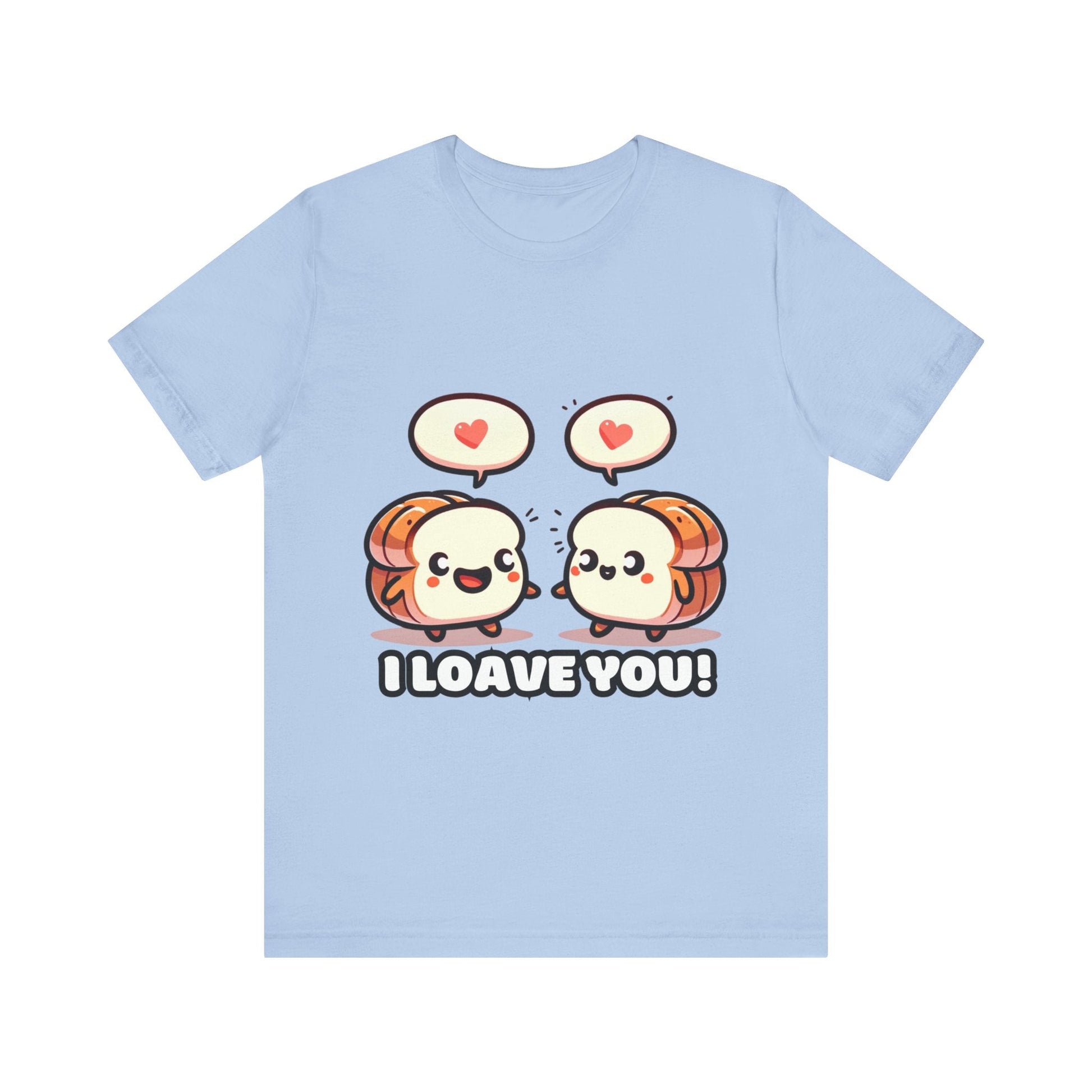 Say I loave you - Two bread T-shirts Baby Blue / S