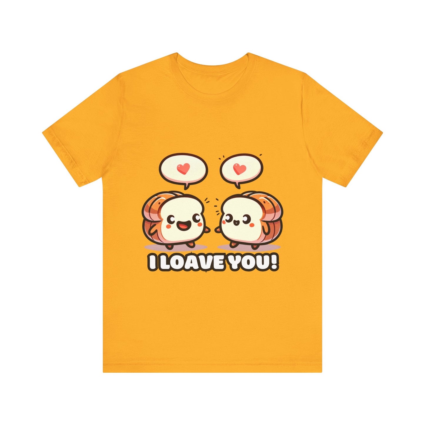 Say I loave you - Two bread T-shirts Gold / S