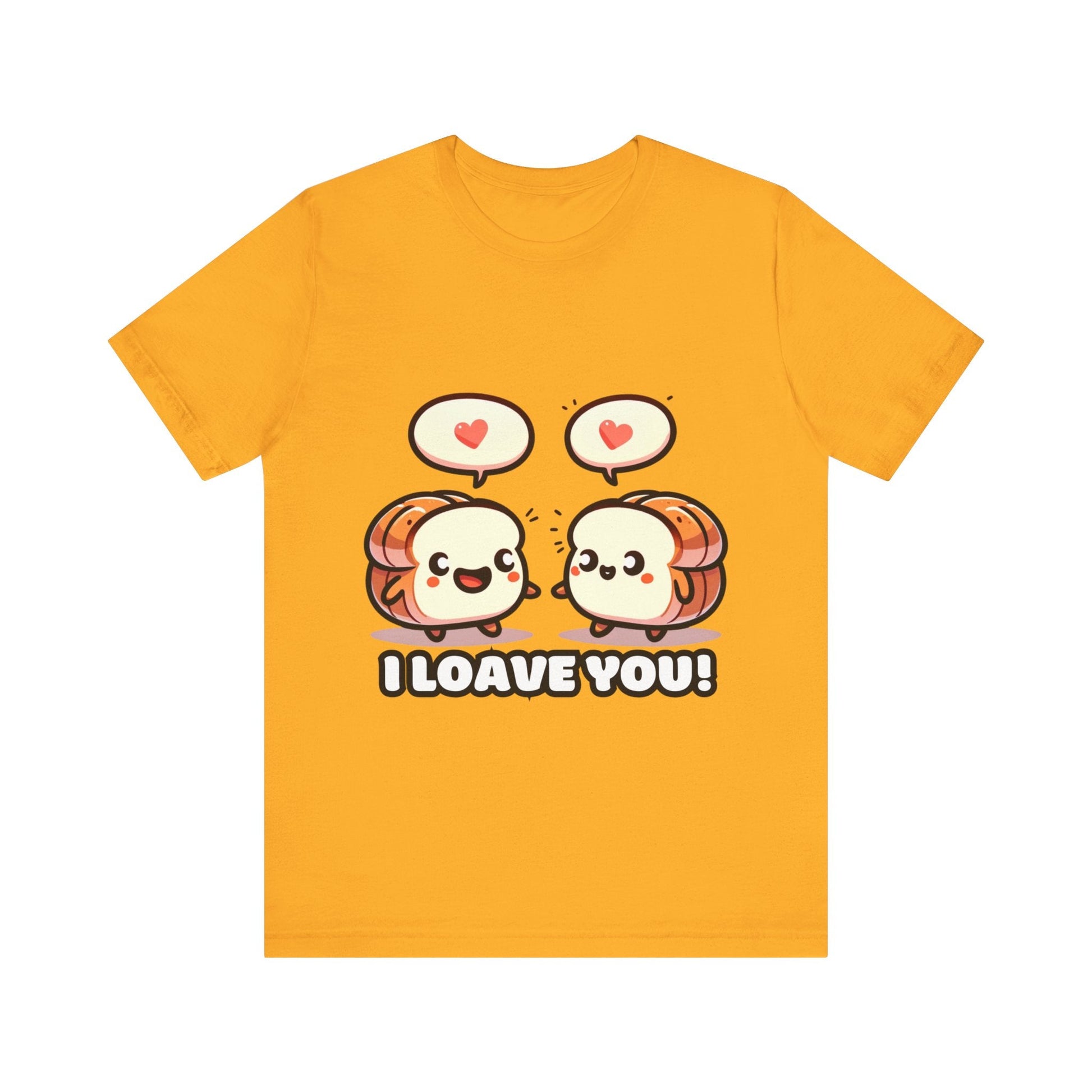 Say I loave you - Two bread T-shirts Gold / S