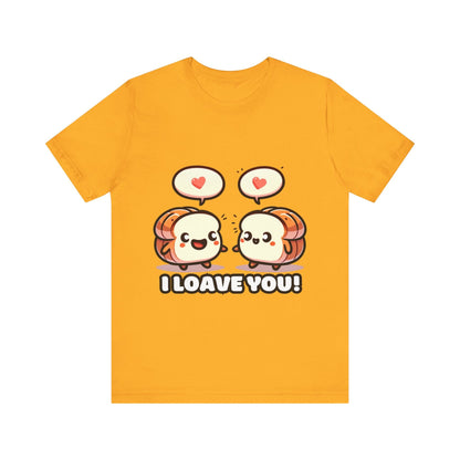 Say I loave you - Two bread T-shirts Gold / S