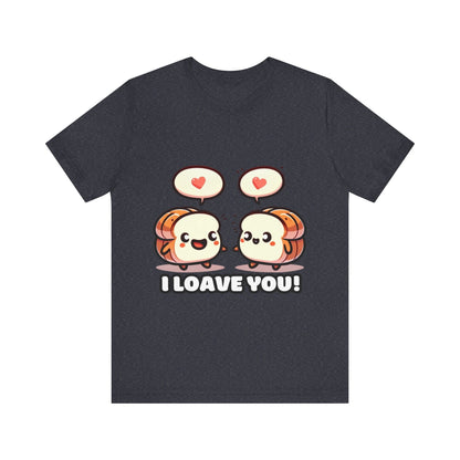 Say I loave you - Two bread T-shirts Heather Navy / S