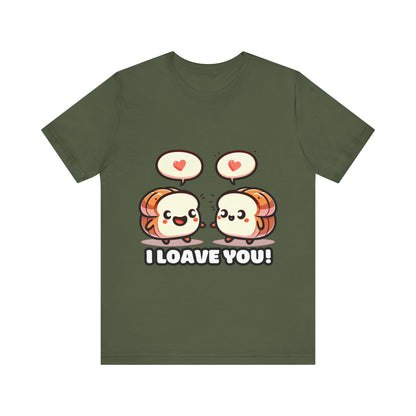 Say I loave you - Two bread T-shirts Military Green / S