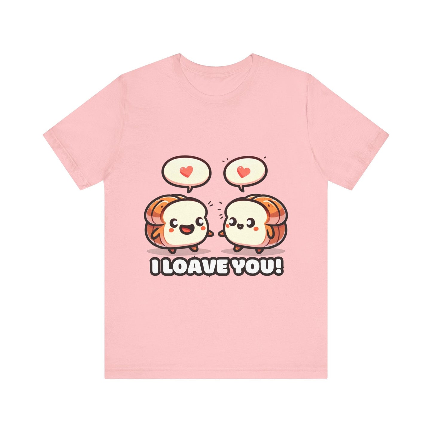 Say I loave you - Two bread T-shirts Pink / S