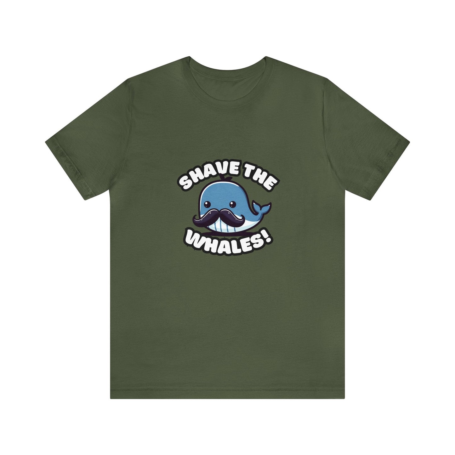 Shave The Whales - Whale T-shirt Military Green / XS