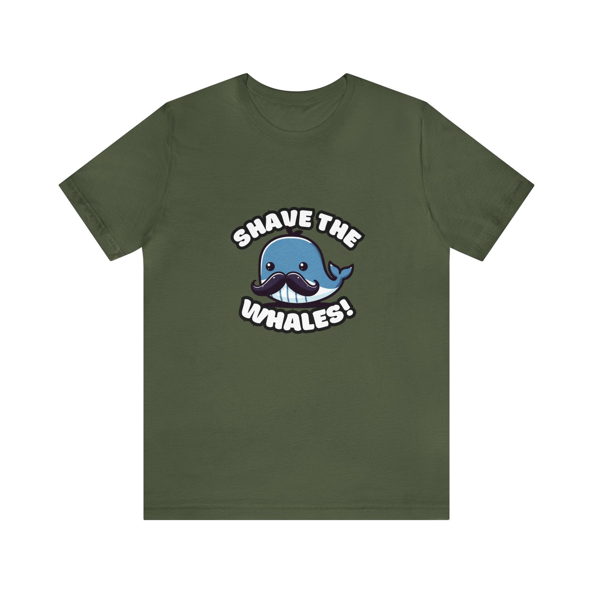 Shave The Whales - Whale T-shirt Military Green / XS