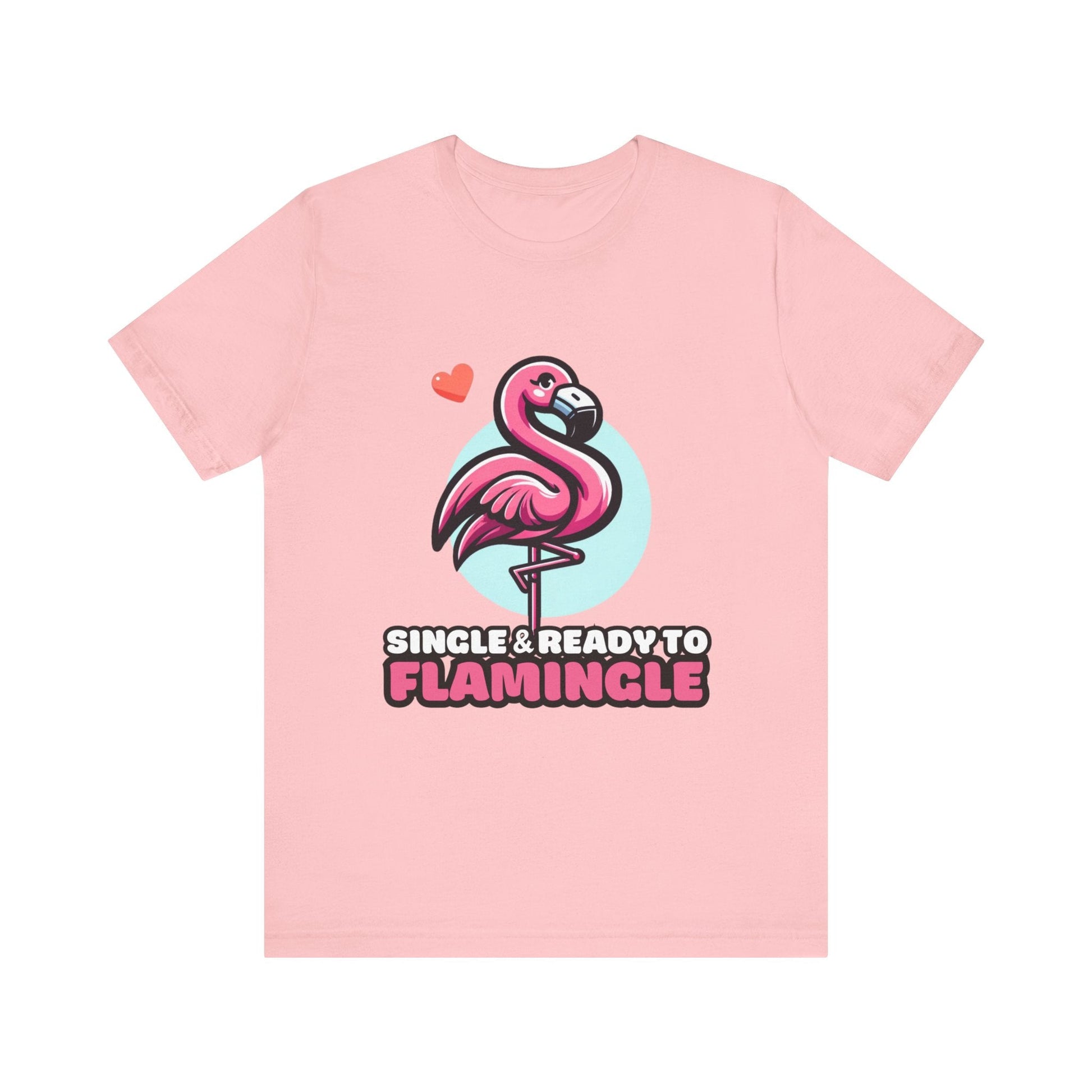 Single & Ready to Flamingle - Flamingo T-shirt Pink / S