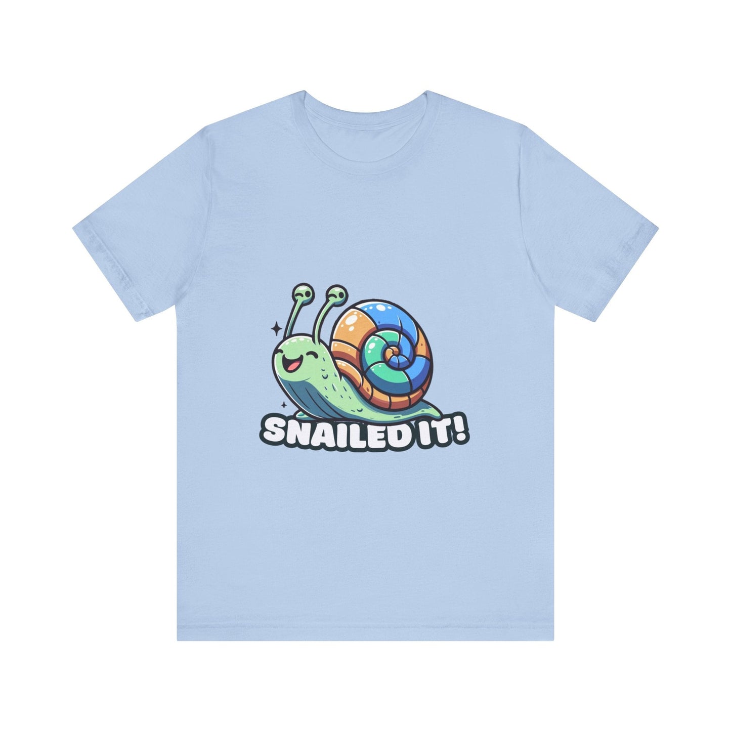 Snailed It - Snail T-shirt Baby Blue / S