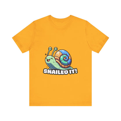 Snailed It - Snail T-shirt Gold / S