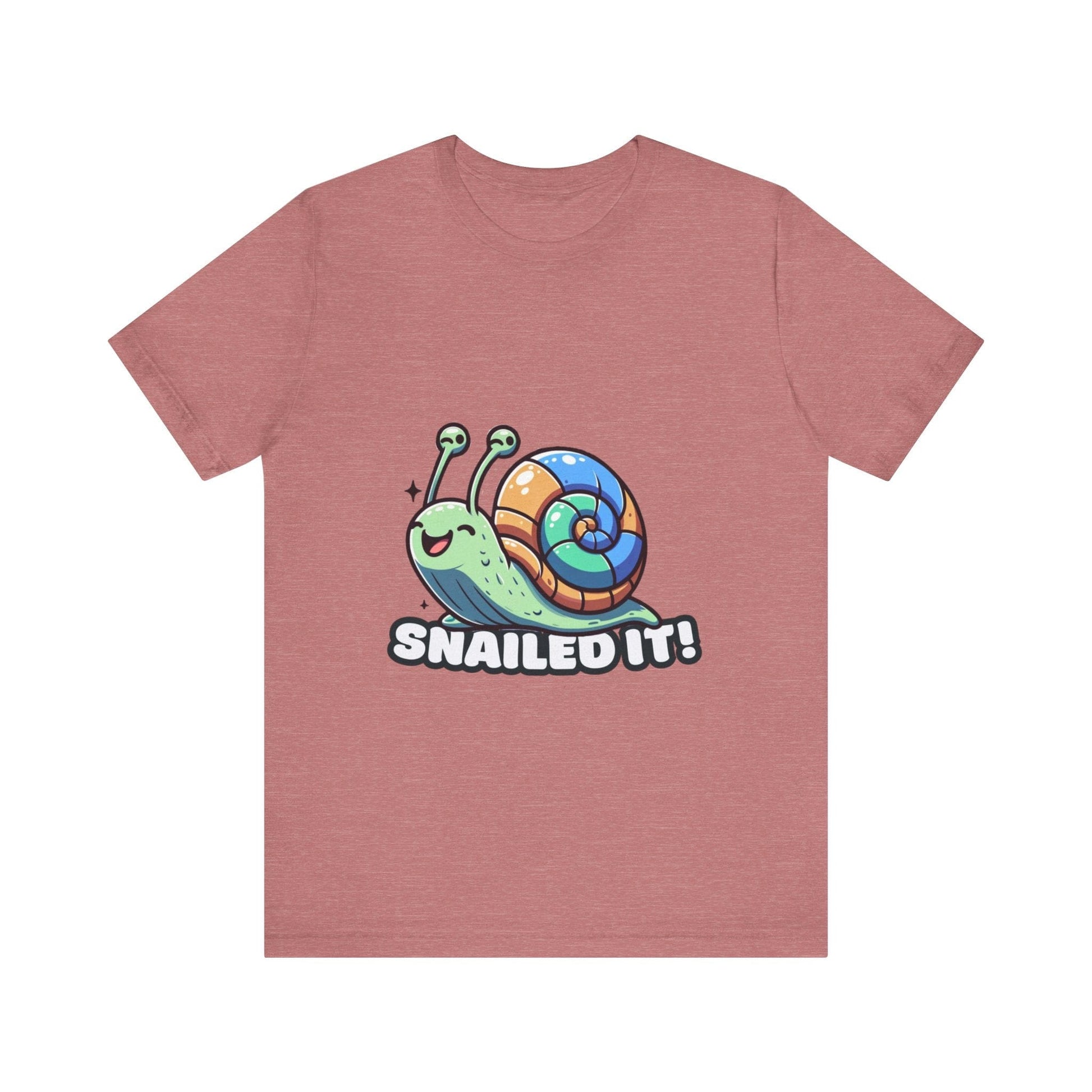 Snailed It - Snail T-shirt Heather Mauve / S