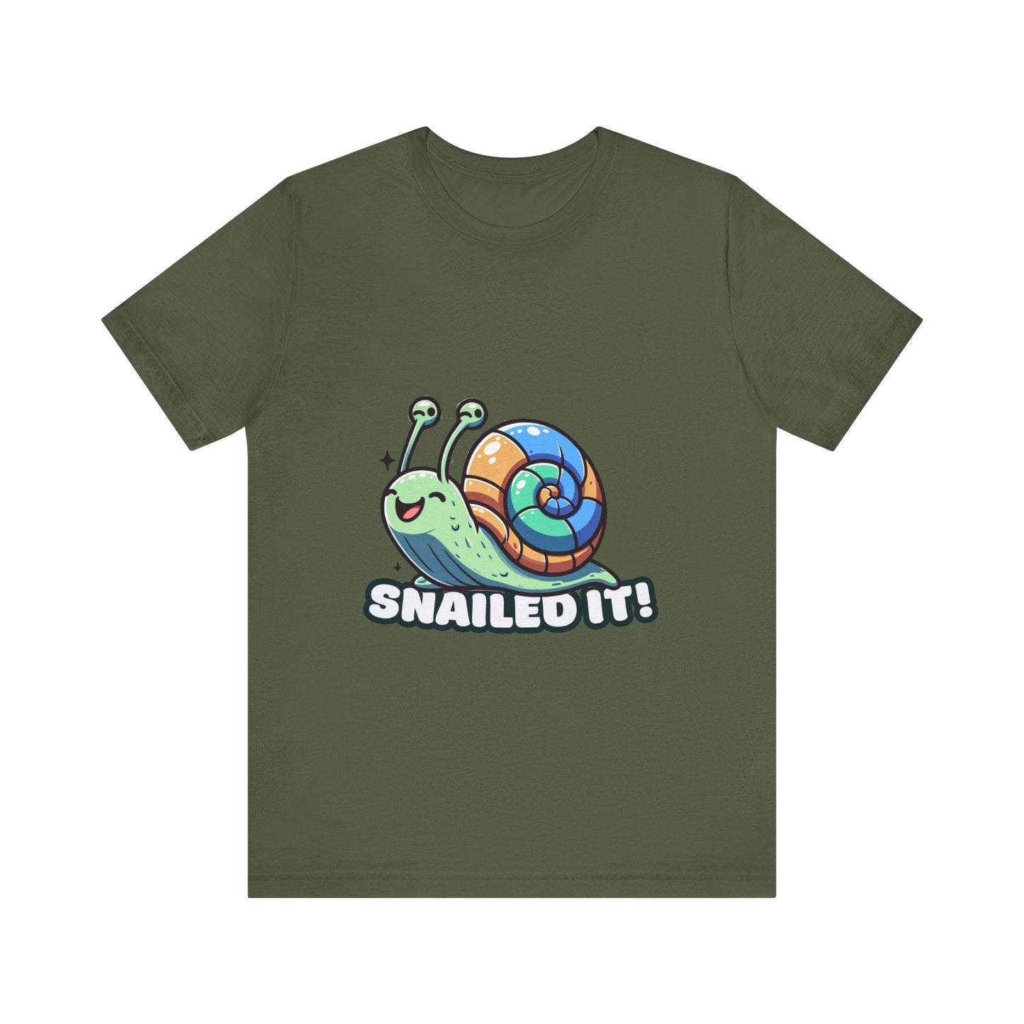 Snailed It - Snail T-shirt Military Green / S