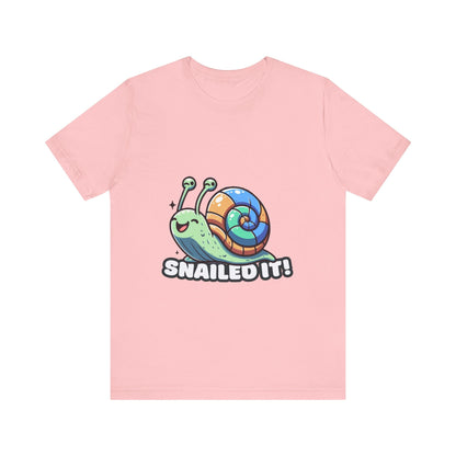 Snailed It - Snail T-shirt Pink / S