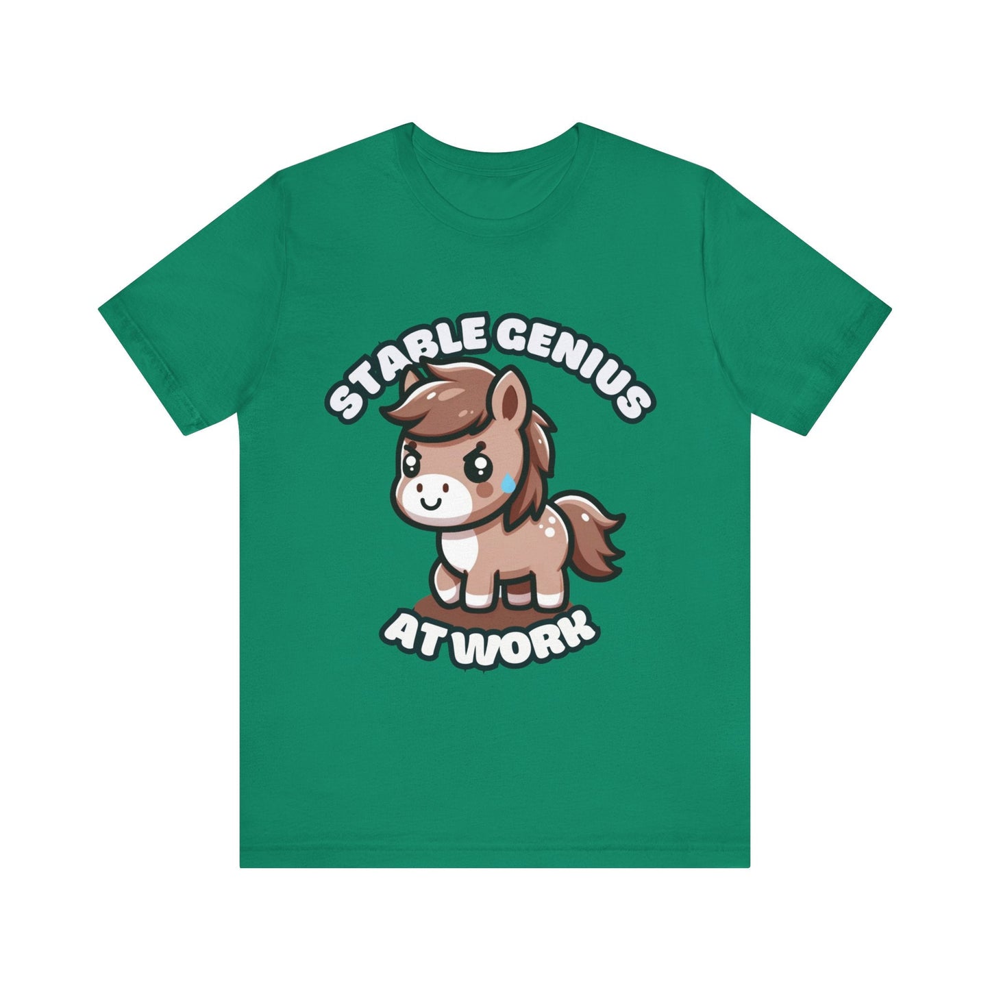 Stable Genius At Work - Horse T-shirt Kelly / S