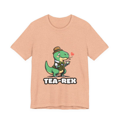 Tea-Rex - Dino T-shirt Heather Peach / S
