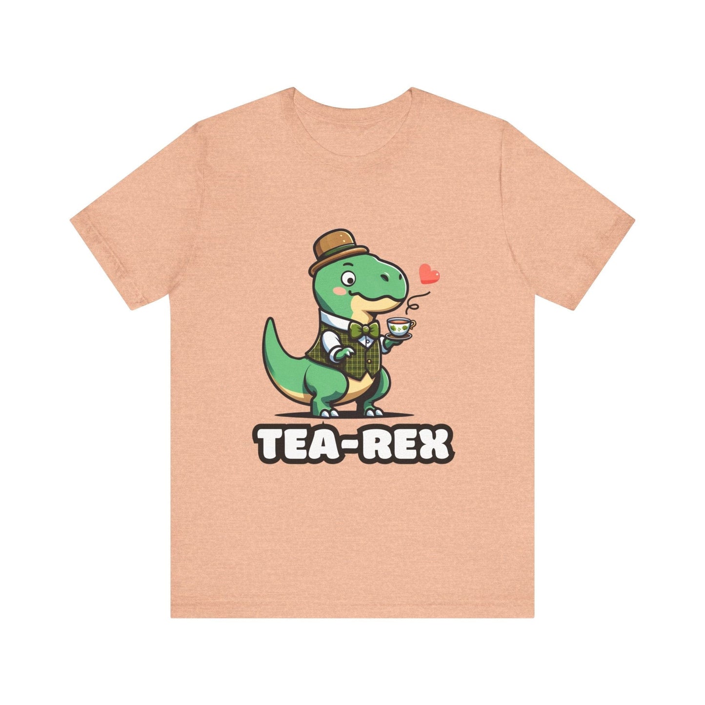 Tea-Rex - Dino T-shirt Heather Peach / S