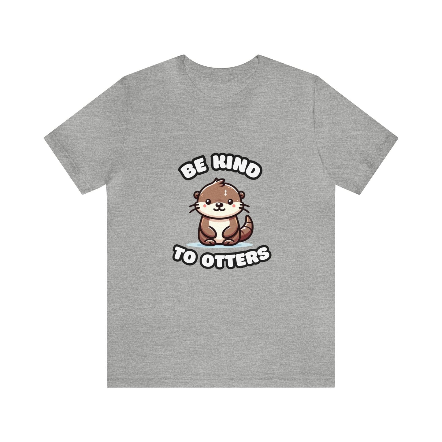 Be Kind To Otters - Otter T-shirt Athletic Heather / S