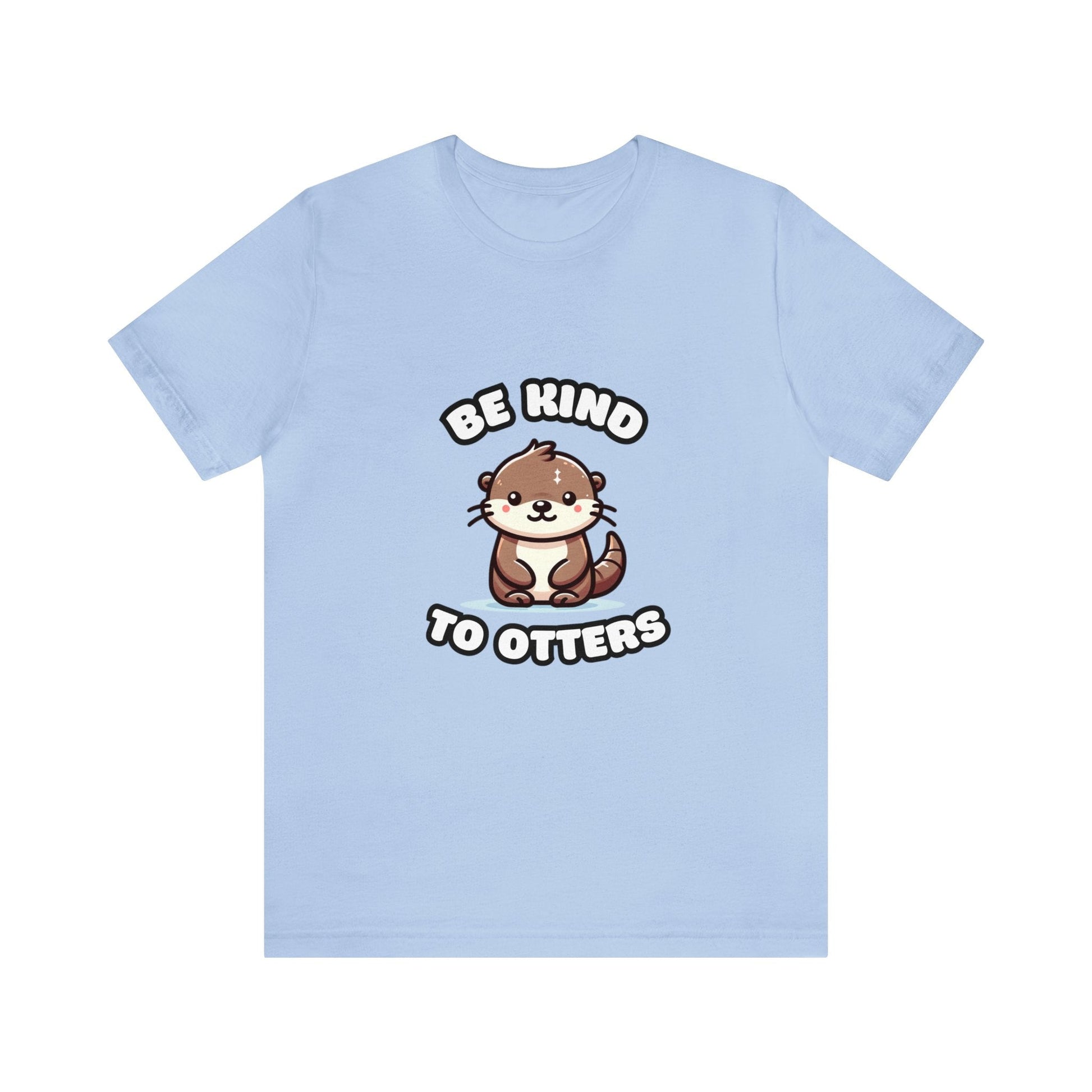 Be Kind To Otters - Otter T-shirt Baby Blue / S