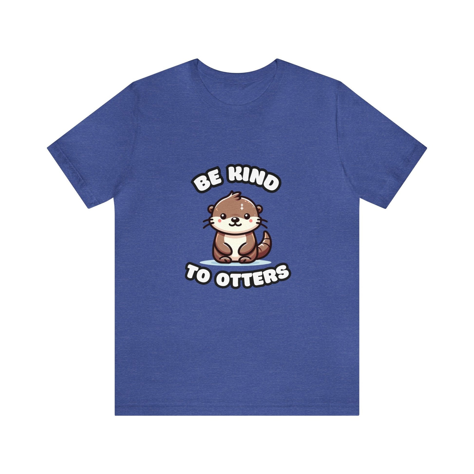 Be Kind To Otters - Otter T-shirt Heather True Royal / S