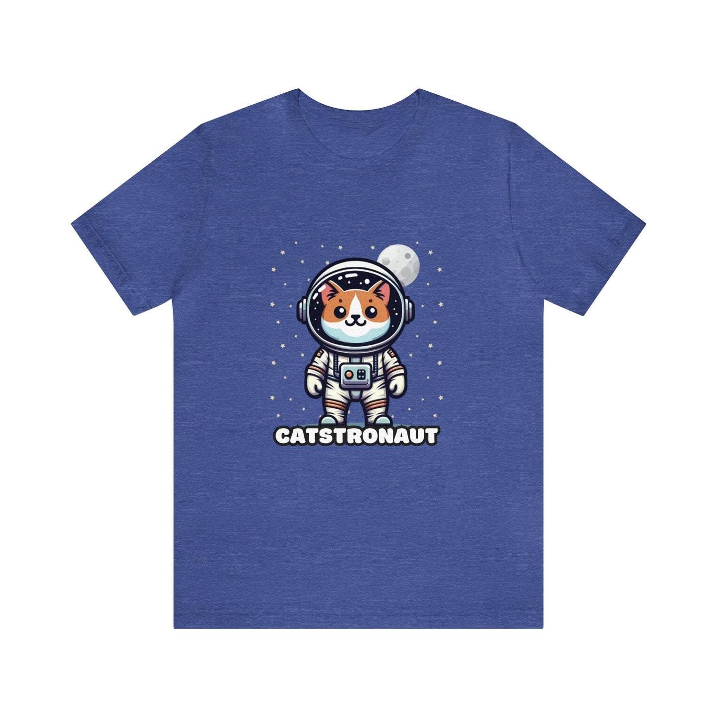 US - Catstronaut - Cat T-shirt Blue / S