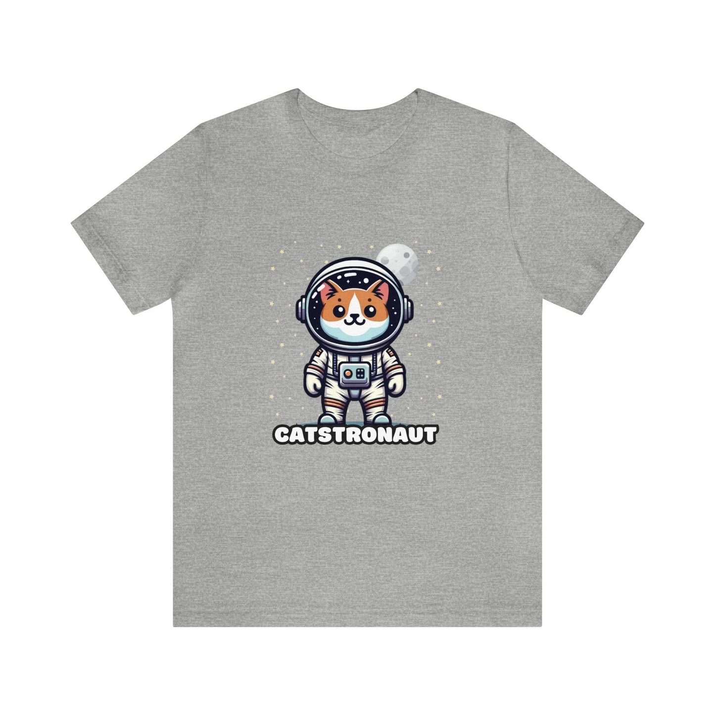 US - Catstronaut - Cat T-shirt Gray / S