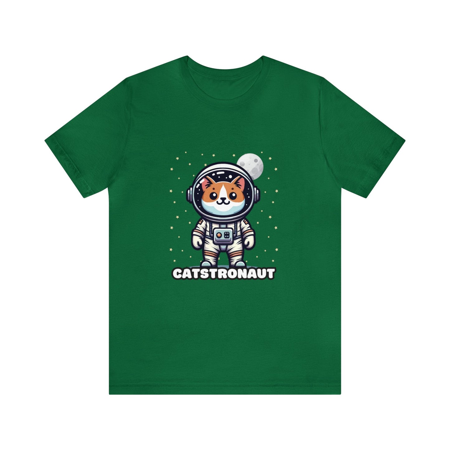 US - Catstronaut - Cat T-shirt Green / XS