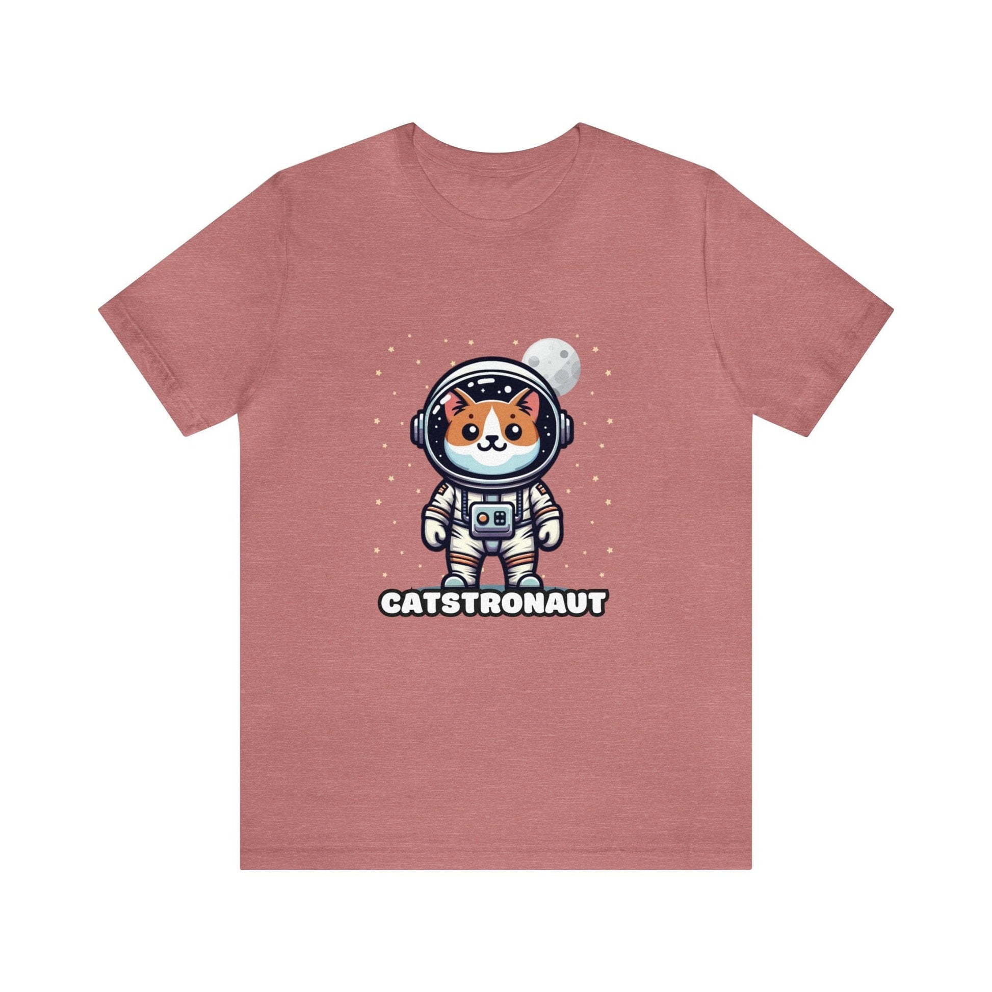 US - Catstronaut - Cat T-shirt Mauve / S