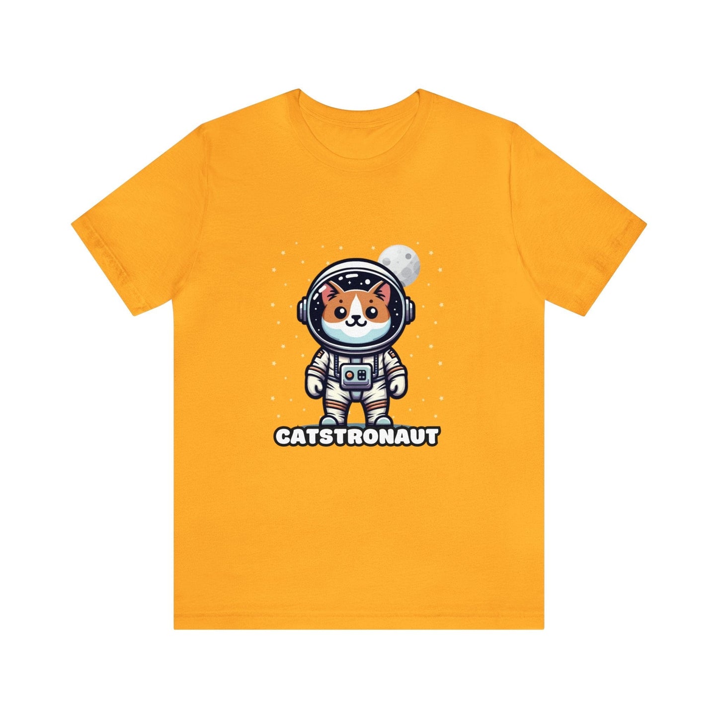US - Catstronaut - Cat T-shirt Yellow / XS