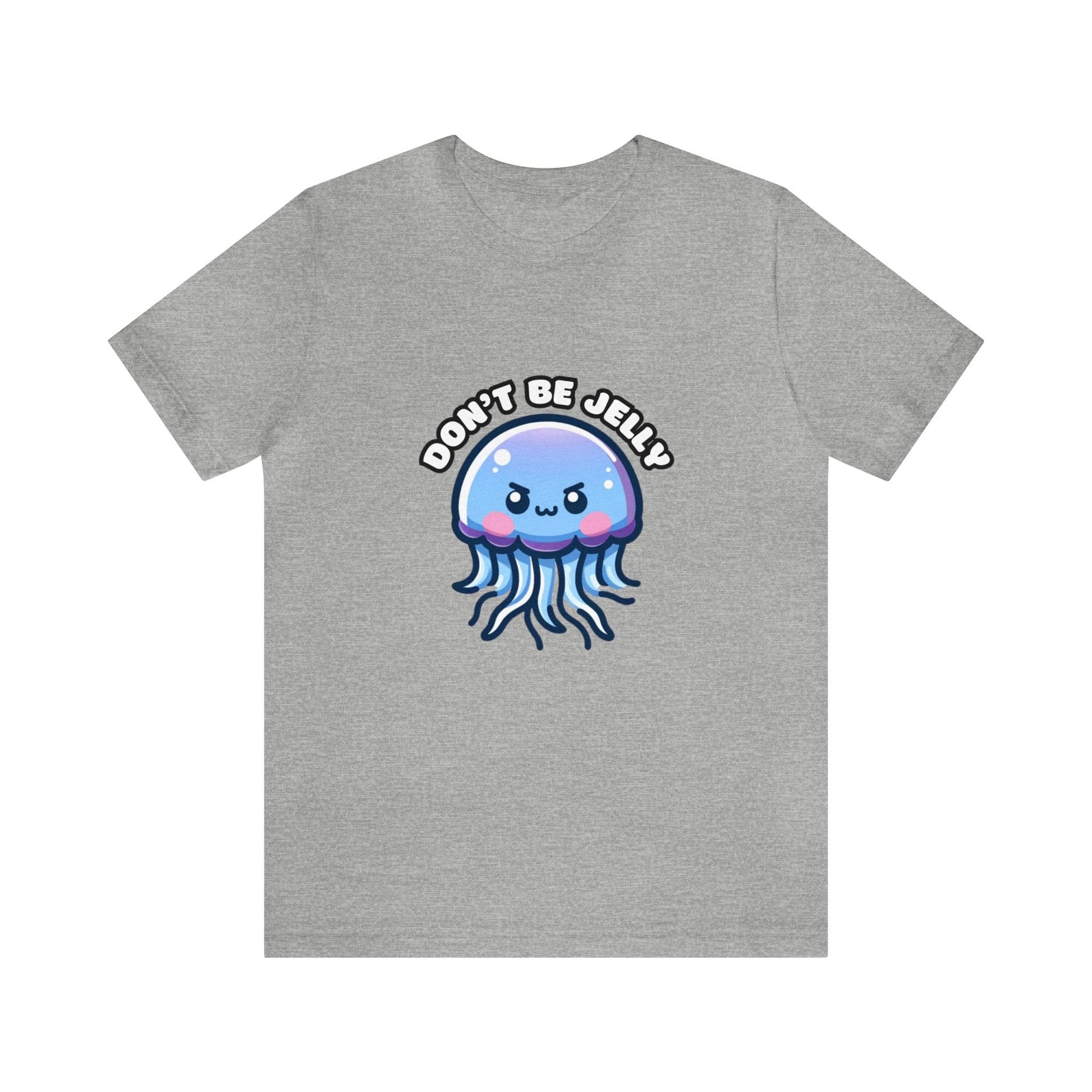 US - Don't Be Jelly - Jellyfish T-shirt Athletic Heather / S