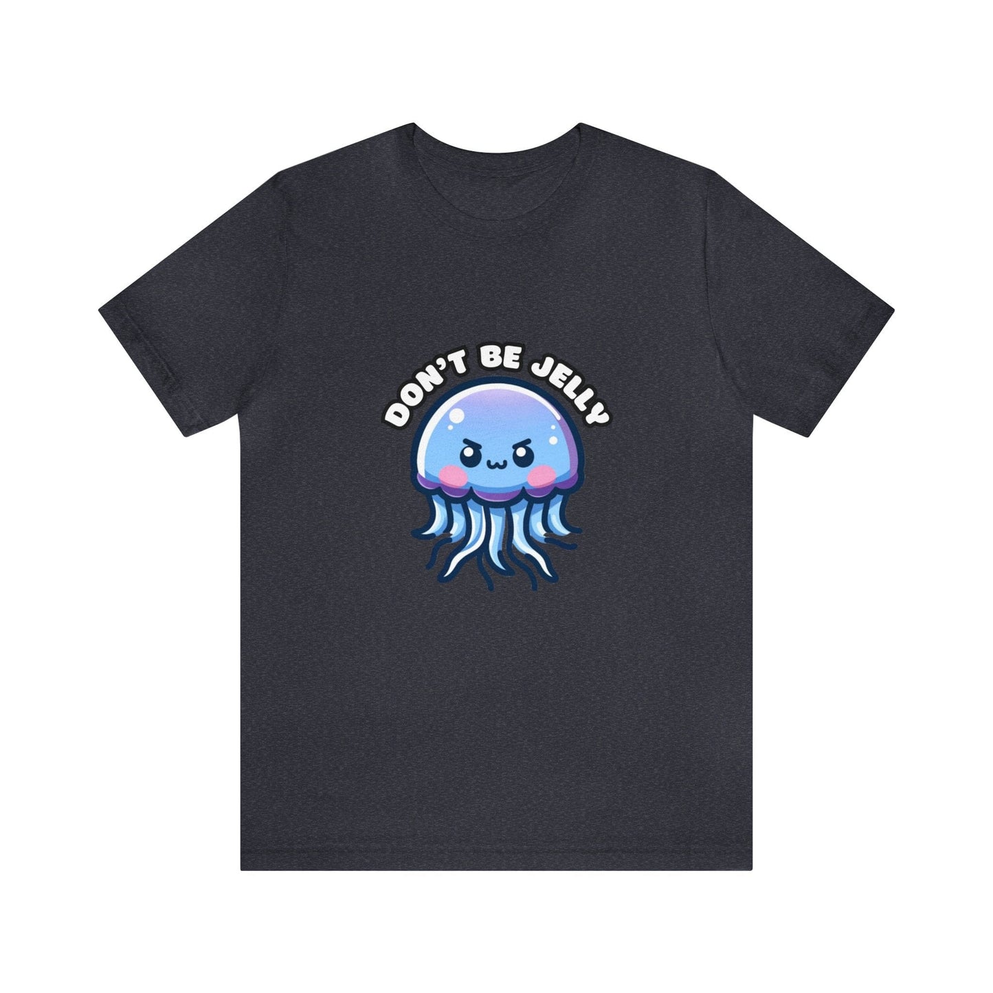 US - Don't Be Jelly - Jellyfish T-shirt Heather Navy / XS