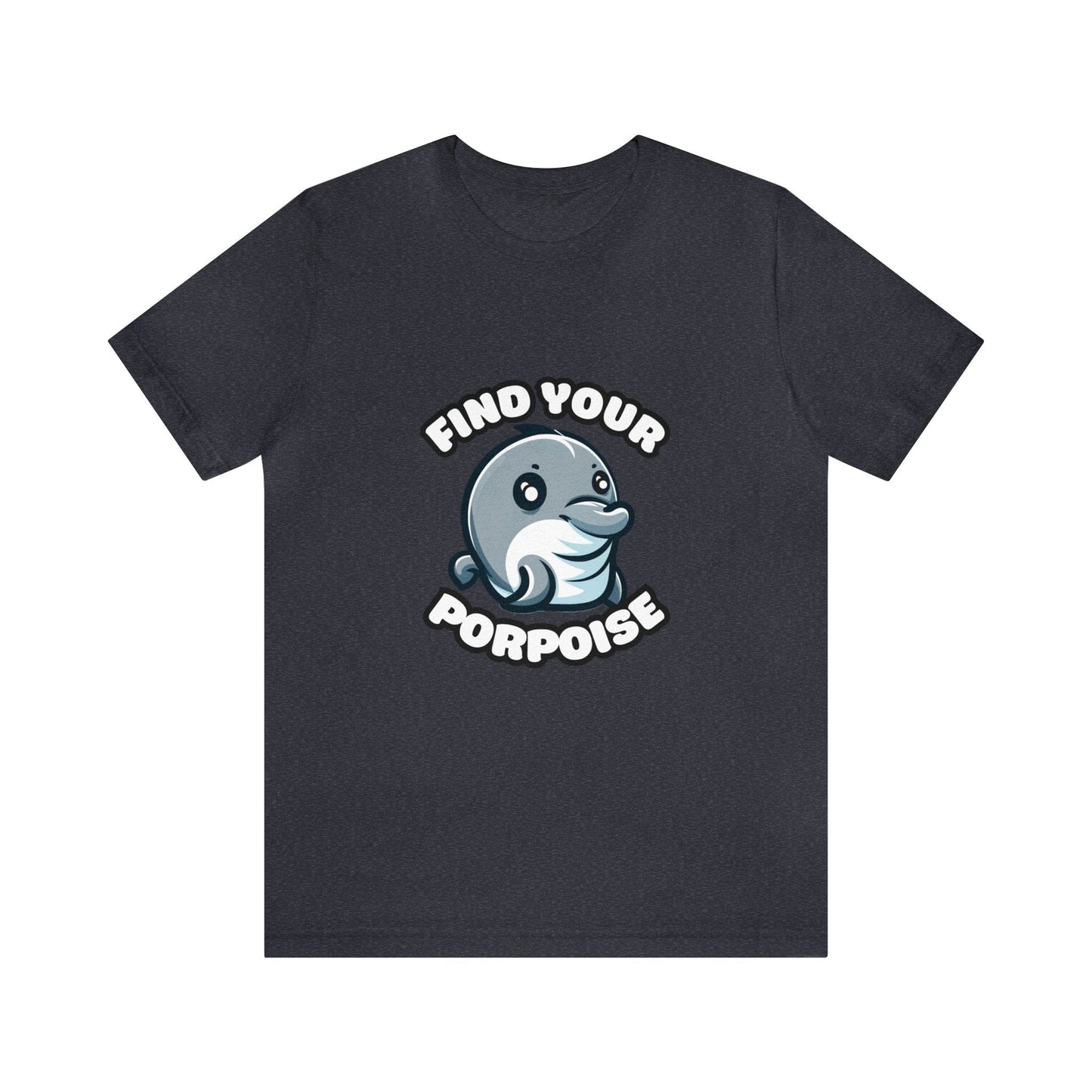 US - Find Your Porpoise - Porpoise T-shirt Heather Navy / XS