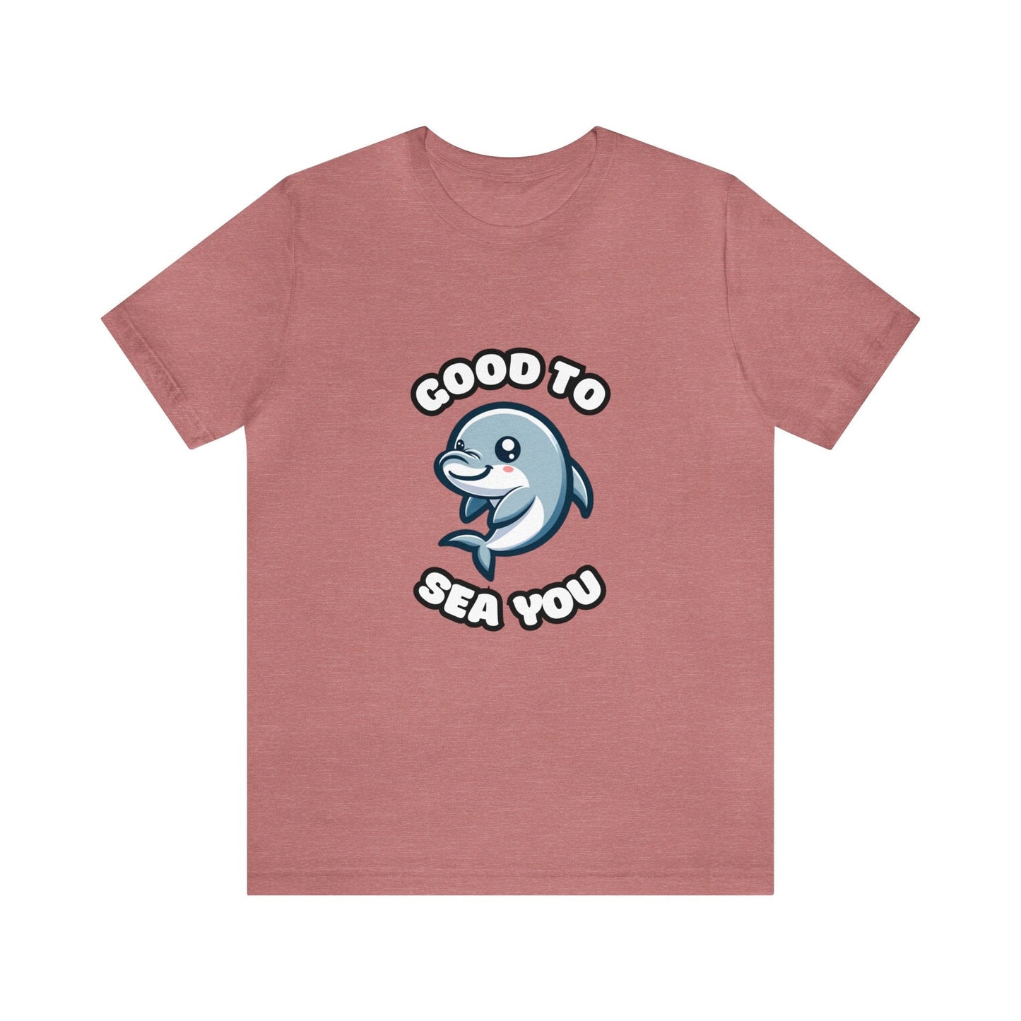 US - Good To Sea You - Dolphin T-shirt Heather Mauve / S