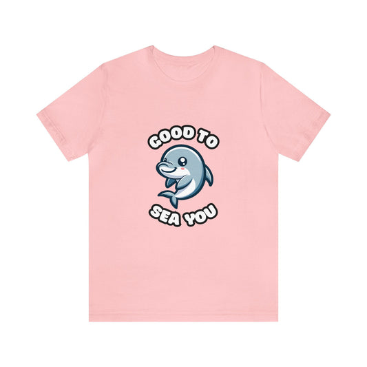 US - Good To Sea You - Dolphin T-shirt Pink / XS