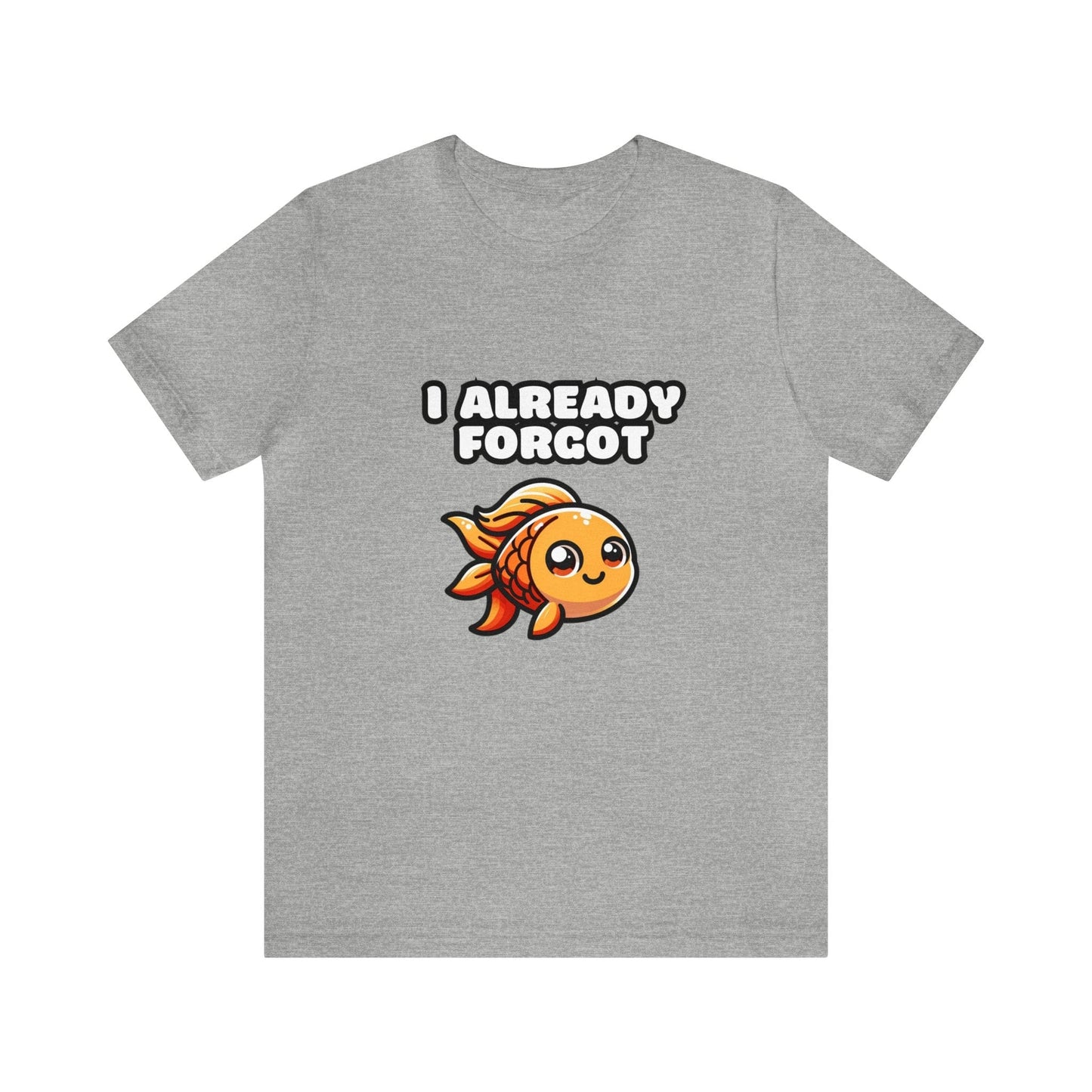 US - I Already Forgot - Goldfish T-shirt Athletic Heather / S